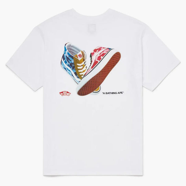Bape X Vans Sk8 Hi Tee White