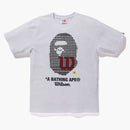 Bape X Wilson Ape Head Tee White