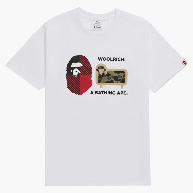 Bape x Woolrich Tea White