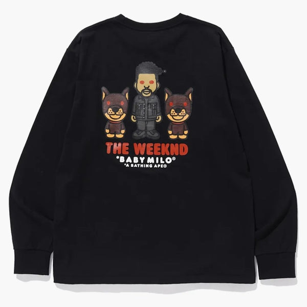 Bape x xo The Weeknd Long Rękaw herbata czarna