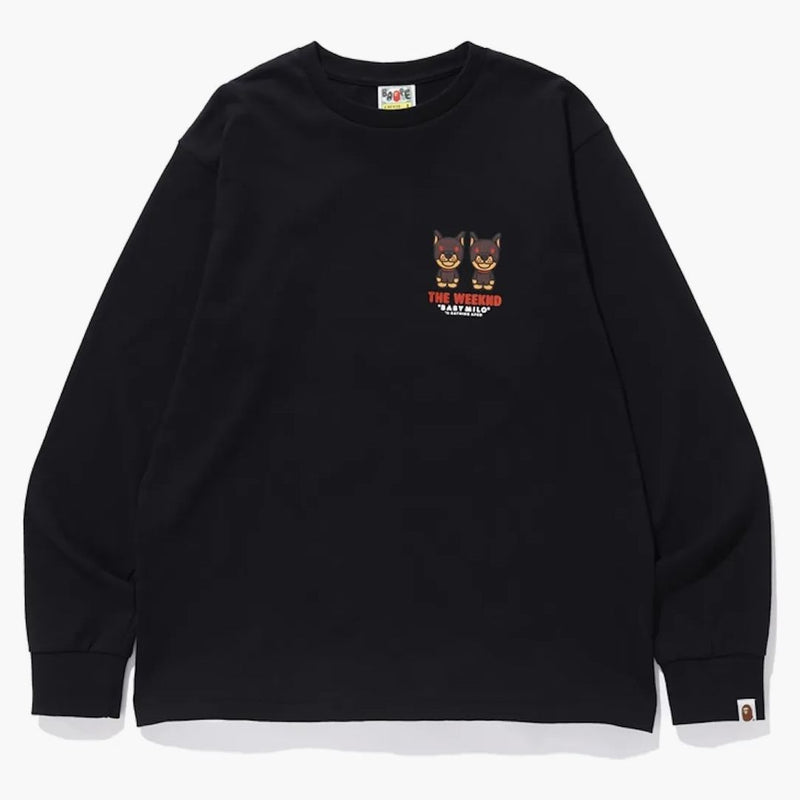 Bape x xo The Weeknd Long Rękaw herbata czarna
