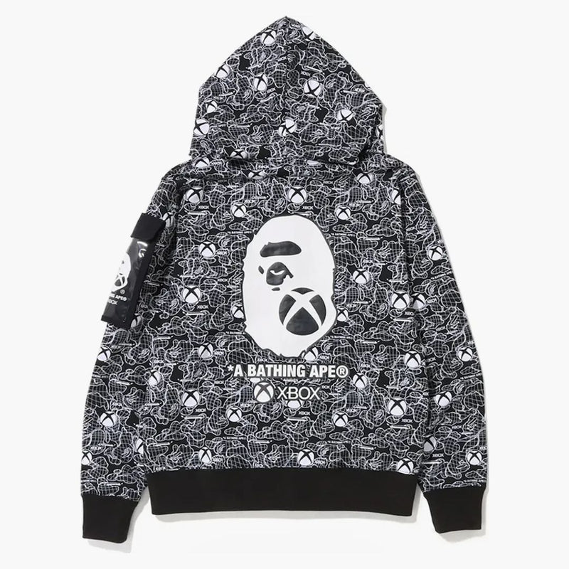 BAPE X Xbox Camo Full Zip Hoodie Black