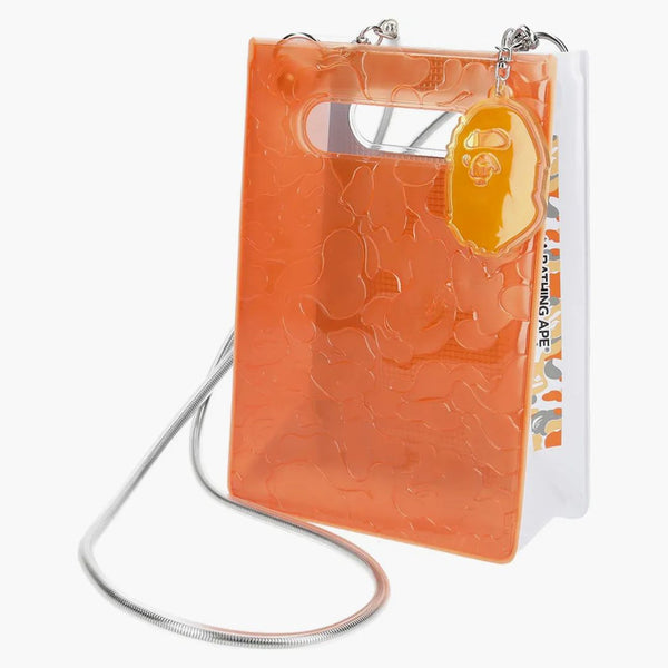 Bape x nana-nana a5 vertical bag orange fukuoka store exclusive