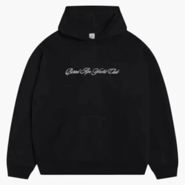 Bayc Bored Script Hoodie Black