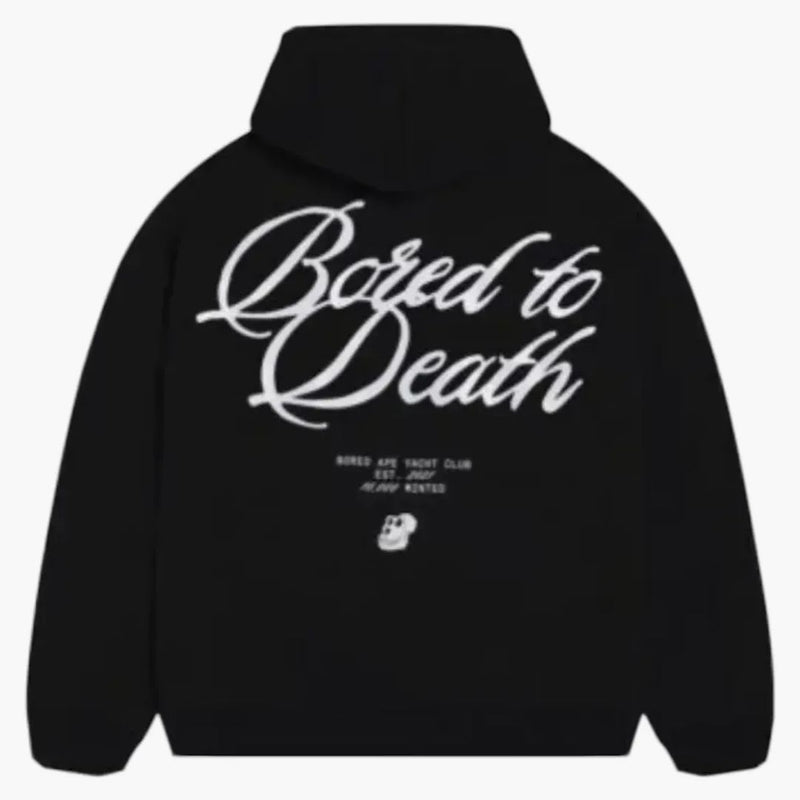 Bayc Bored Script Hoodie Black