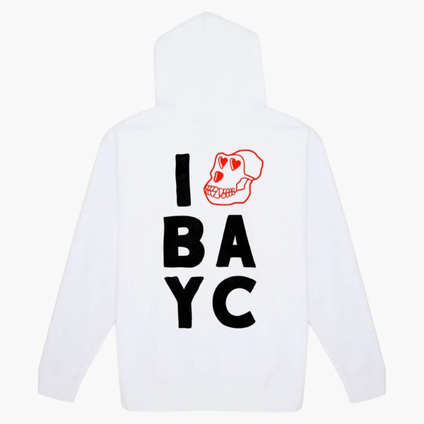 Bayc NFT NYC Pop Up Exclusive Hoodie White