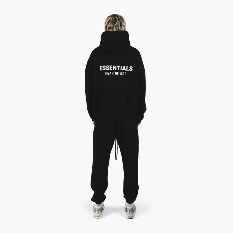 Fear Of God Essentials Fleece Hoodie (fw24) Black