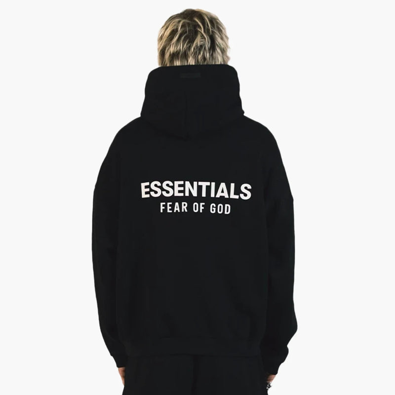 Fear Of God Essentials Fleece Hoodie (fw24) Black