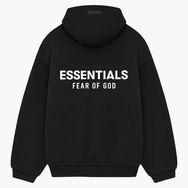 Fear Of God Essentials Fleece Hoodie (fw24) Black