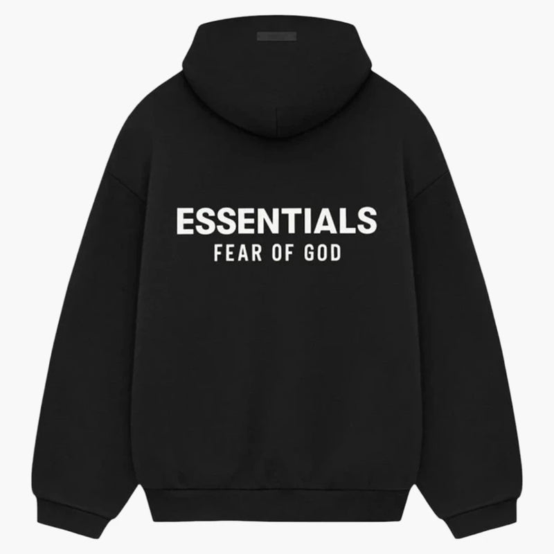 Fear Of God Essentials Fleece Hoodie (fw24) Black