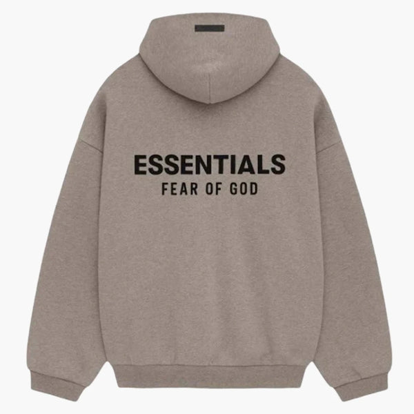 Fear Of God Essentials Fleece Hoodie (fw24) Heather Gray