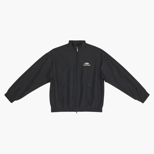 Balenciaga 3B sportovní ikona malá fit tracksuit bunda černé/bílé logo
