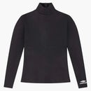 Balenciaga 3B Camisa de cuello de tortuga de ícono deportivo Negro