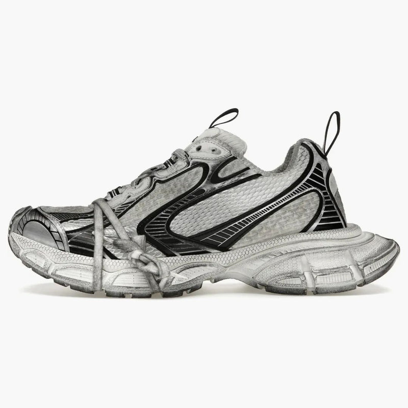 Balenciaga 3xl White Black Distress