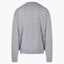 Balenciaga All-over Logo Knitwear Sweater Gray