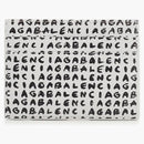 Balenciaga Allover Logo Print (4 Card Slots 1 Slip Pocket) Cash Card Holder White/Black