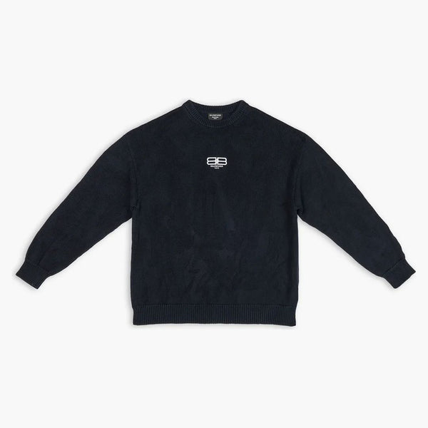 Balenciaga BB ricamato a equipaggiamento Magione Navy