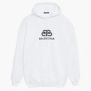 Balenciaga BB Fleece Hoodie White