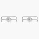 Balenciaga BB Icon Earrings Antique Silver