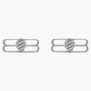 Balenciaga BB Icon Earrings Antique Silver