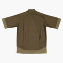 Balenciagaga BB Ikona warstwowa krótkie koszulę Duską Koszulę Dark Green