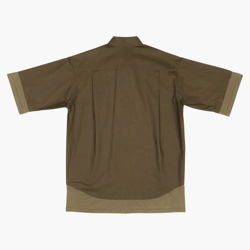 Balenciaga BB Icono en capas Camiseta de manga corta Gran Camisa Dark Green