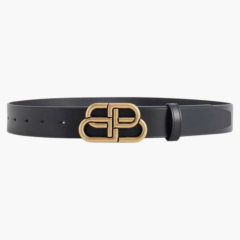 Balenciaga BB Cinturón grande de oro Tonos de oro
