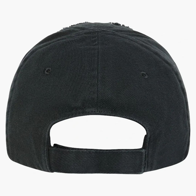 Balenciaga BB -laser förstörde kardborrflikar svart/vit
