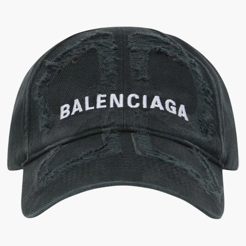 Balenciaga BB -laser förstörde kardborrflikar svart/vit