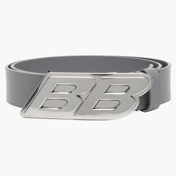 Balenciaga BB Logo Buckle Belt Light Grey/Silver