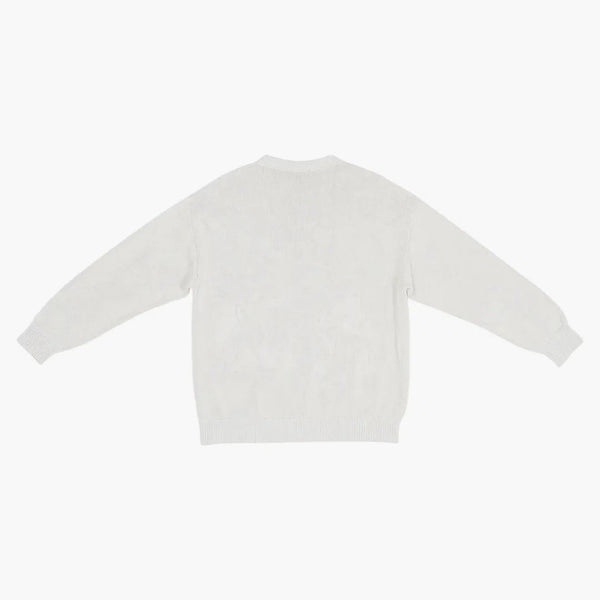 Balenciaga BB Paříž ikona velký fit svetr z bílé/černé