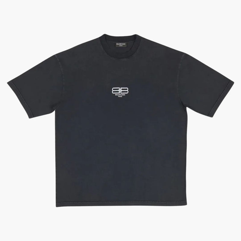 Balenciaga BB Paris Icon Medium Fit T-Shirt Black/White Logo