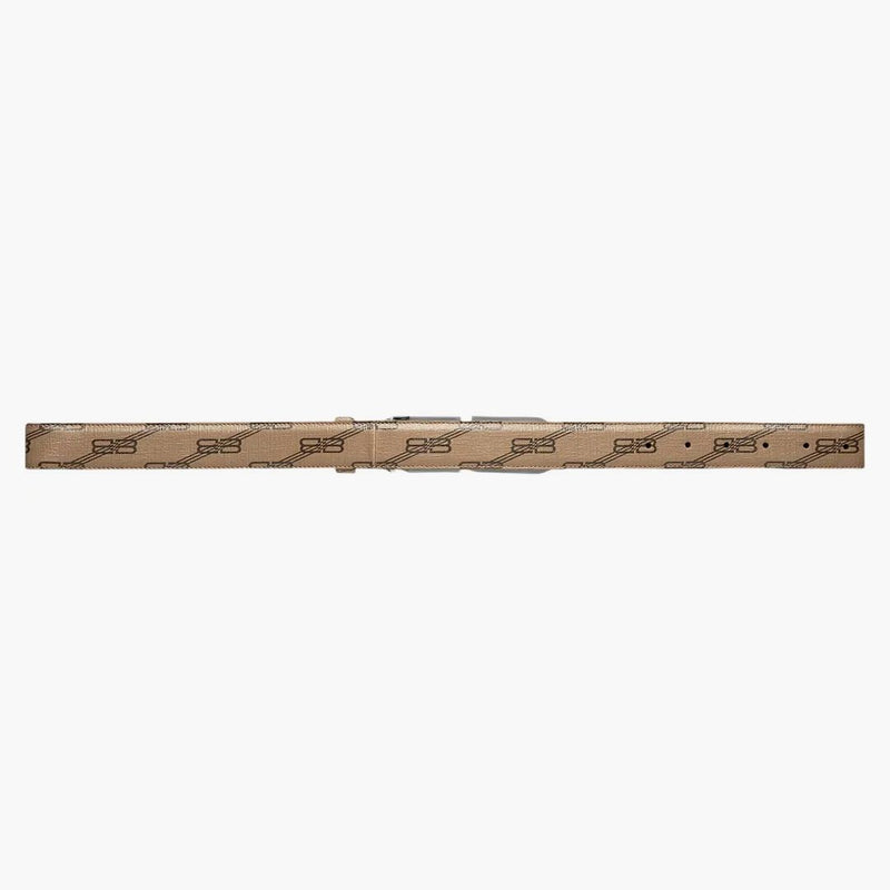 Balenciaga BB Signature Belt 30 mm BB Monogram Beige/Brown