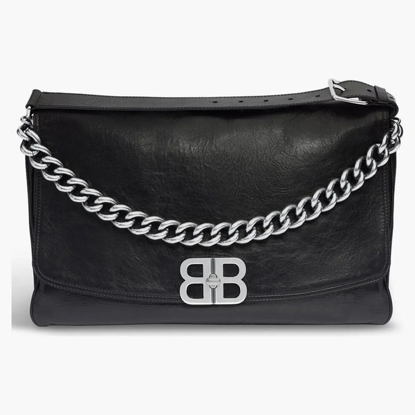 Balenciaga BB Soft Large Flap Bag Black