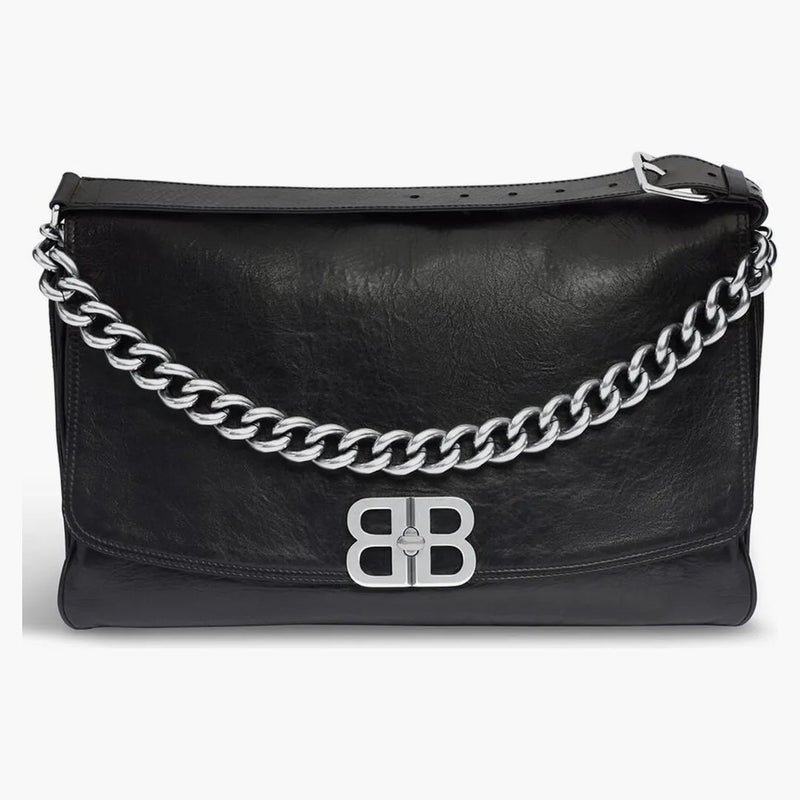 Balenciaga BB Soft Large Flap Bag Black