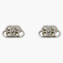 Balenciaga BB XS Stud Earrings Silver