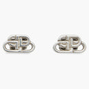 Balenciaga BB XS Stud Earrings Silver
