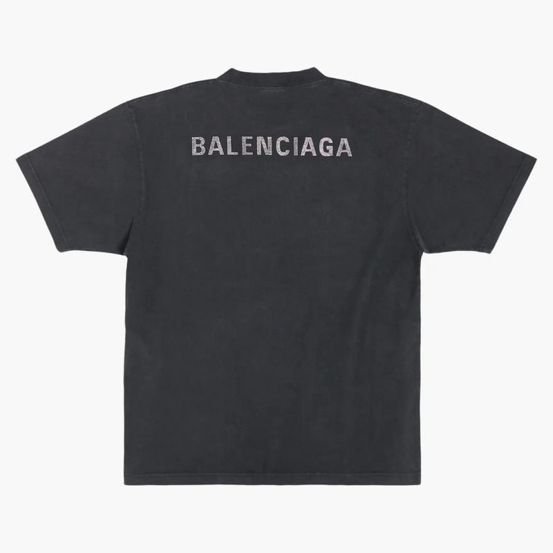 Balenciaga Back Large Fit T-shirt Black