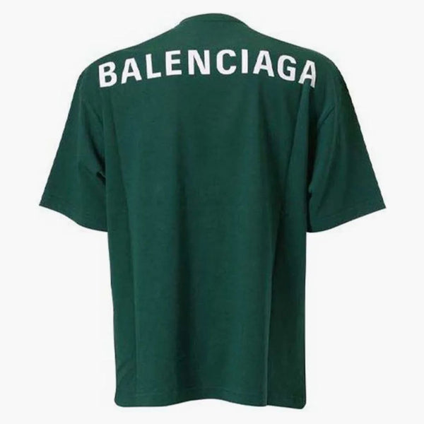 Camiseta Balenciaga Backlogo Verde/White