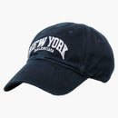 Balenciaga Balenciaga Cities New York Strap-Back Cap Marine Blue/White