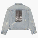 Balenciaga Barcode Large Fit denim Jacket Blue