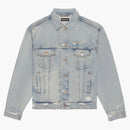 Balenciaga Barcode Large Fit denim Jacket Blue