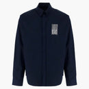 Balenciaga Barcode Logo Shirt Navy/White