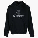 Balenciaga bądź inny czarny bluzę z kapturem