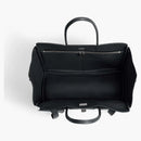 Balenciaga Bel Air Medium Carry All Bag Aged Silver Hardware Black