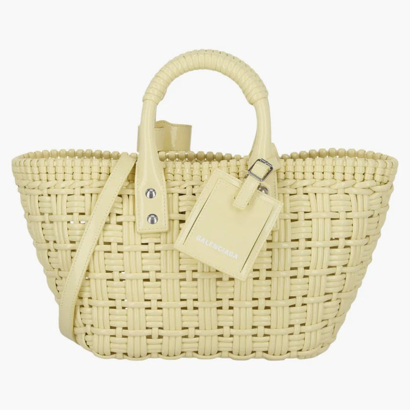 Balenciaga Bistro Strap Basket Xs Yellow