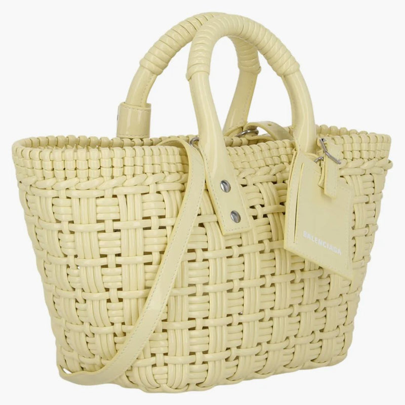 Balenciaga Bistro Strap Basket Xs Yellow