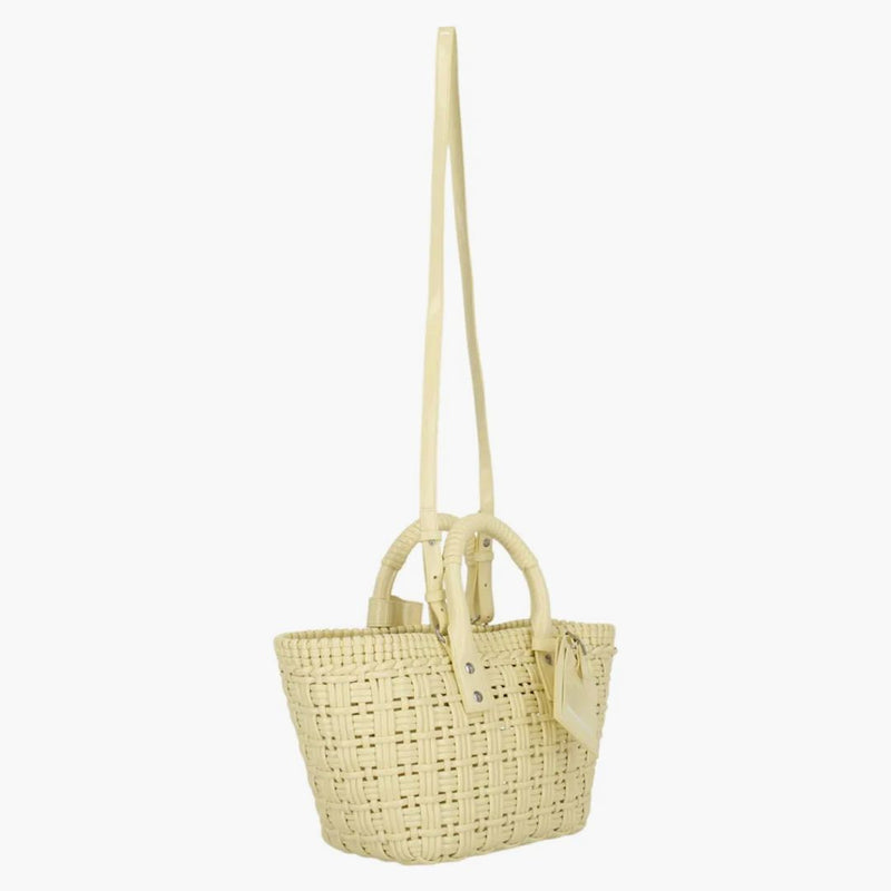 Balenciaga Bistro Strap Basket Xs Yellow