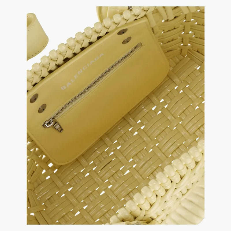 Balenciaga Bistro Strap Basket Xs Yellow