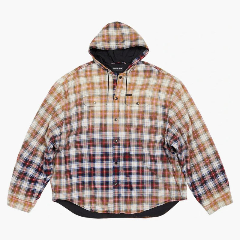 Balenciaga camisa blanqueada blanca/rojo/multi